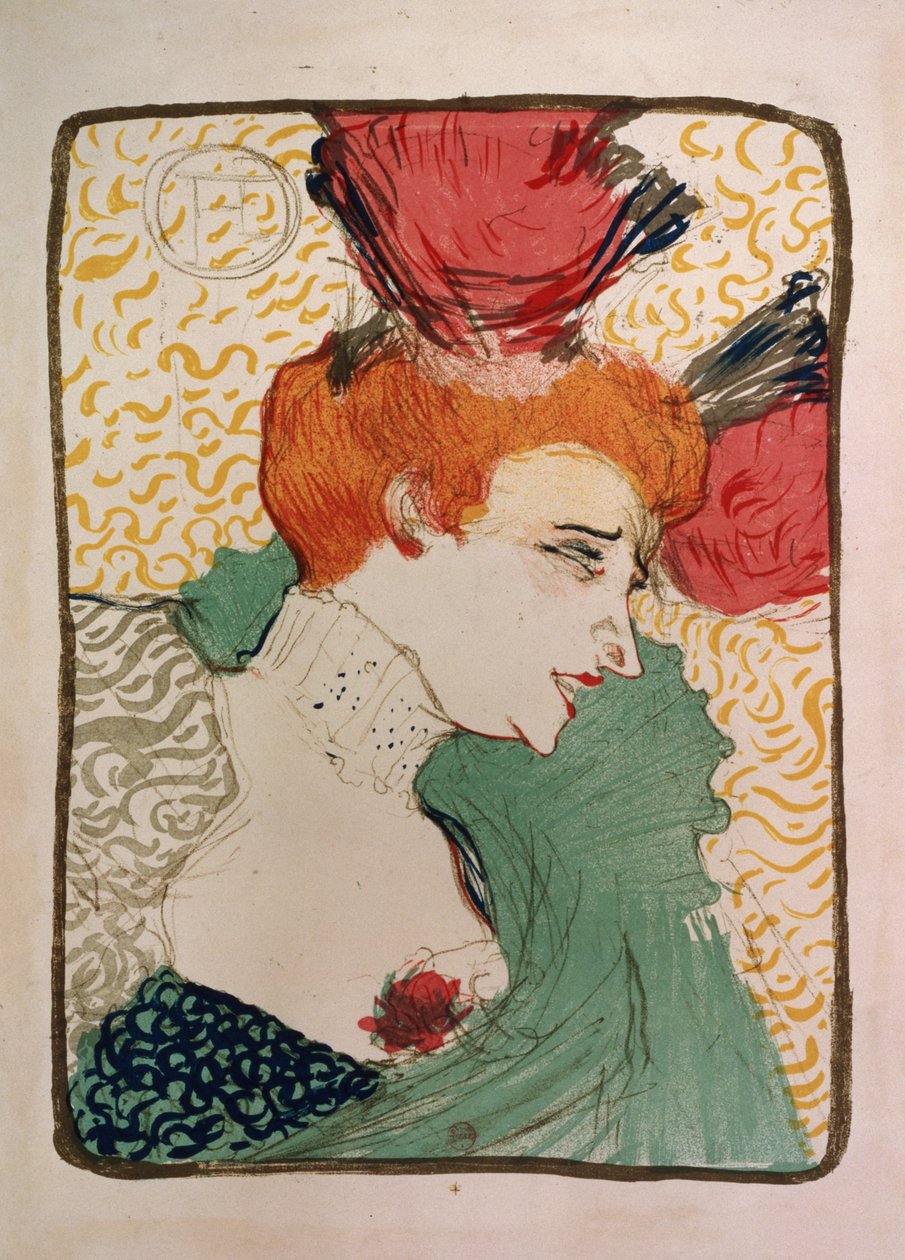 Mademoiselle Marcelle Lender, 1895 (litho e wc) (prova de 7012) de Henri de Toulouse Lautrec