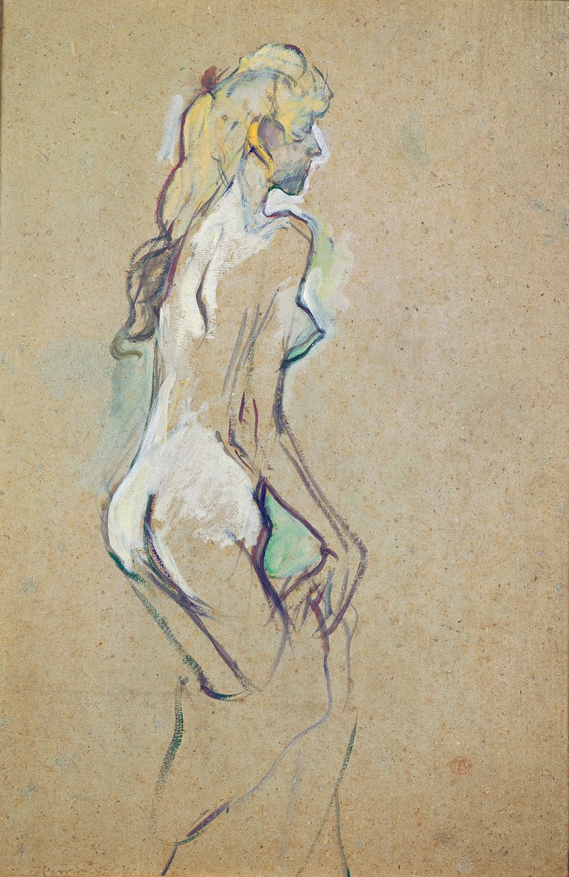 Rapariga nua de Henri de Toulouse Lautrec