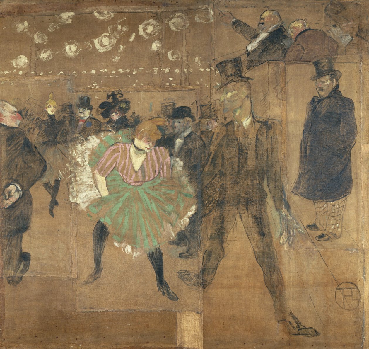 Painéis para o quartel de Goulue, na Feira do Trono em Paris de Henri de Toulouse Lautrec