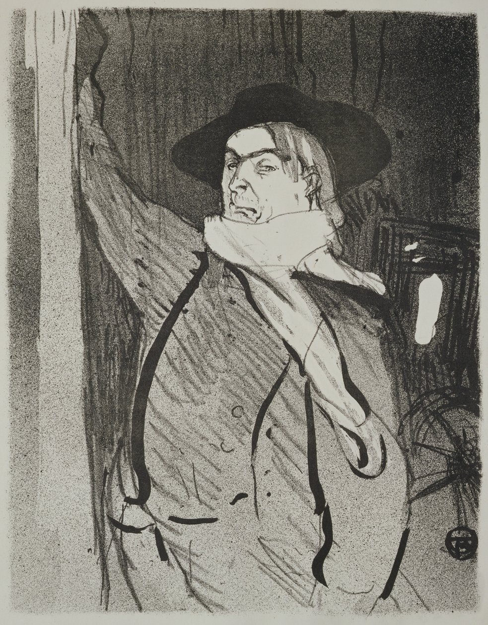 Retrato de Aristide Bruant (c.1895-1900) de Henri de Toulouse Lautrec