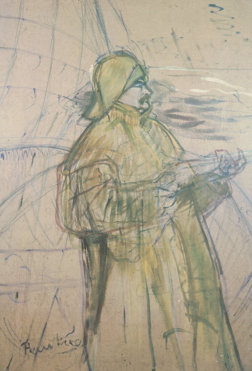 Retrato de Maurice Joyant (1864-1930) 1900 (pastel e lápis sobre papel) de Henri de Toulouse Lautrec