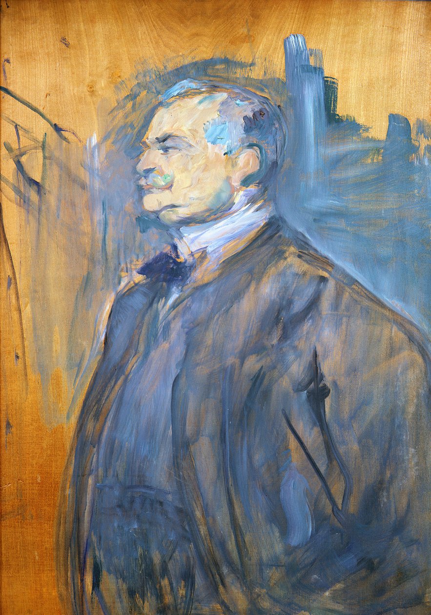 Retrato de M. Manzi (painel) de Henri de Toulouse Lautrec