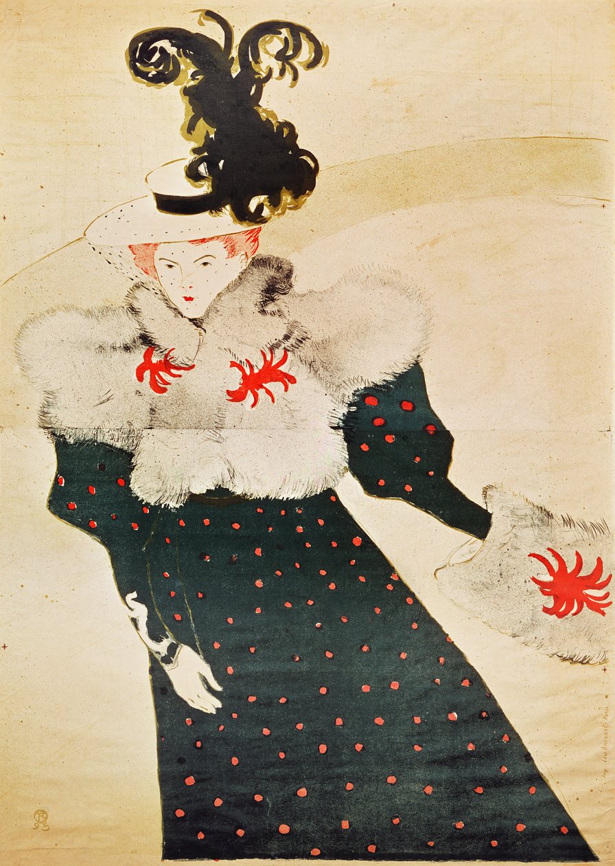 Propaganda de cartazes &39;The White Review&39;, 1895 (ver também 4636) de Henri de Toulouse Lautrec