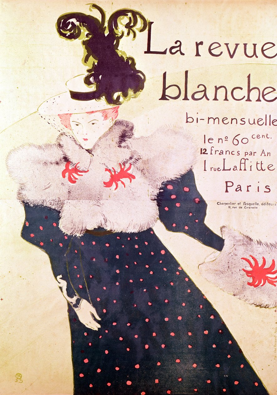 Propaganda de cartazes &39;The White Magazine&39;, 1895 de Henri de Toulouse Lautrec