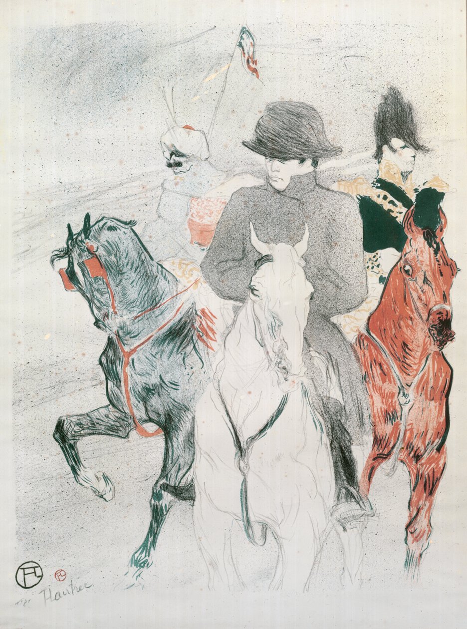 Cartaz para divulgar a biografia do professor Sloane, "Life of Napoleon"; publicado pela The Century Company, Nova Iorque; Napoleão Bonaparte (1769-1821), 1895 (litografia a cores) de Henri de Toulouse Lautrec