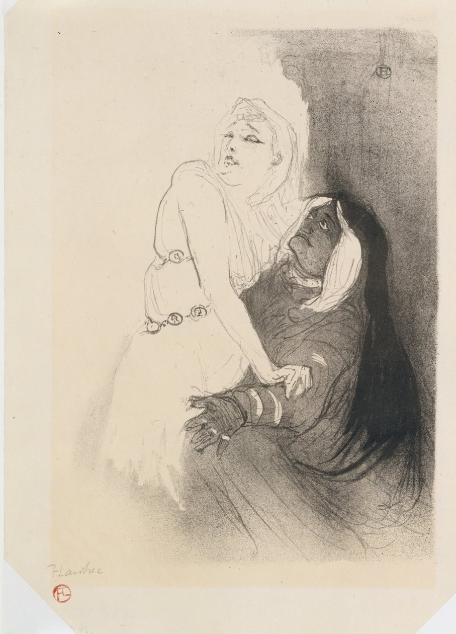 Sarah Bernhardt em Phèdre de Henri de Toulouse Lautrec