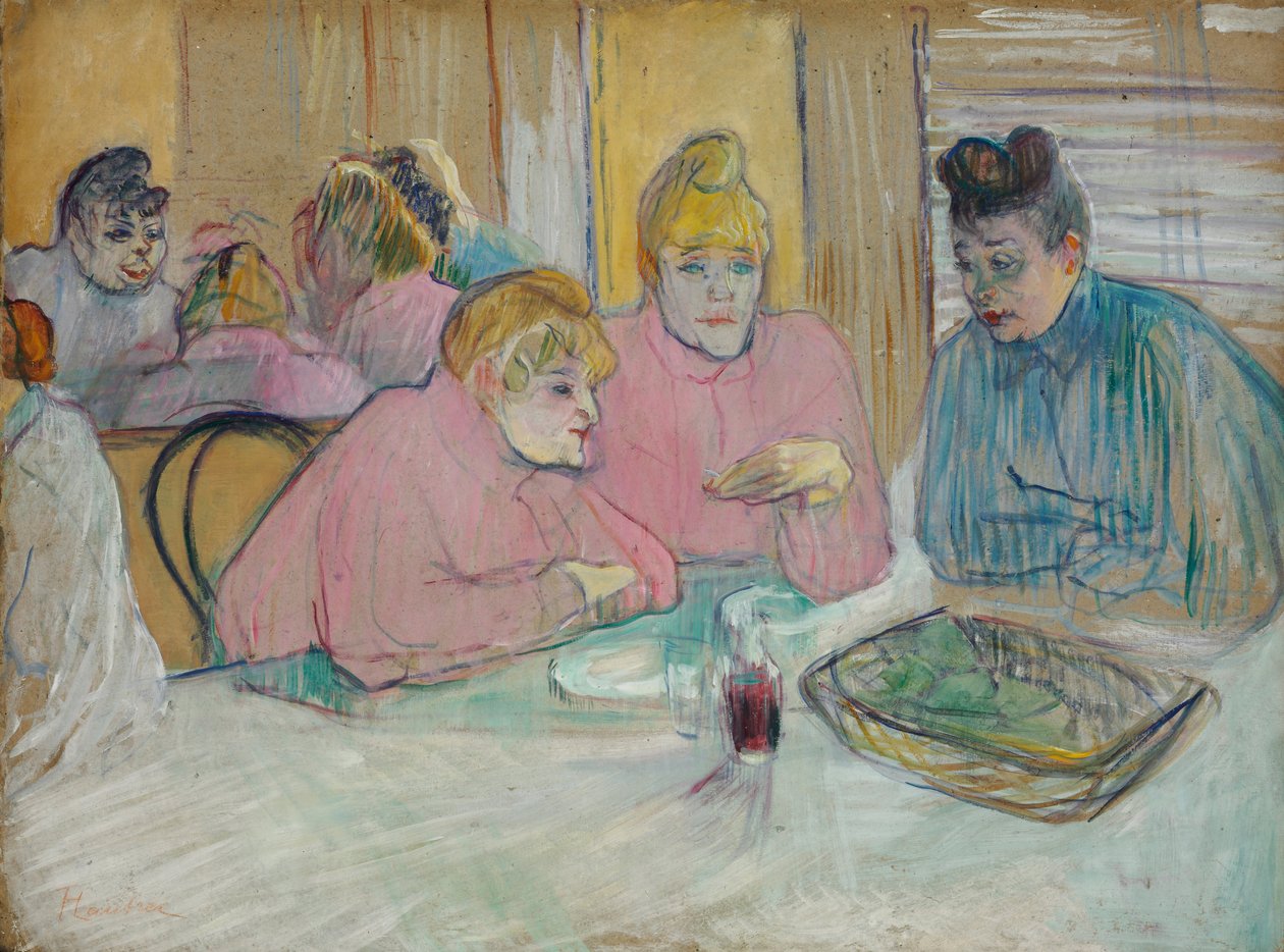 As senhoras na sala de jantar de Henri de Toulouse Lautrec