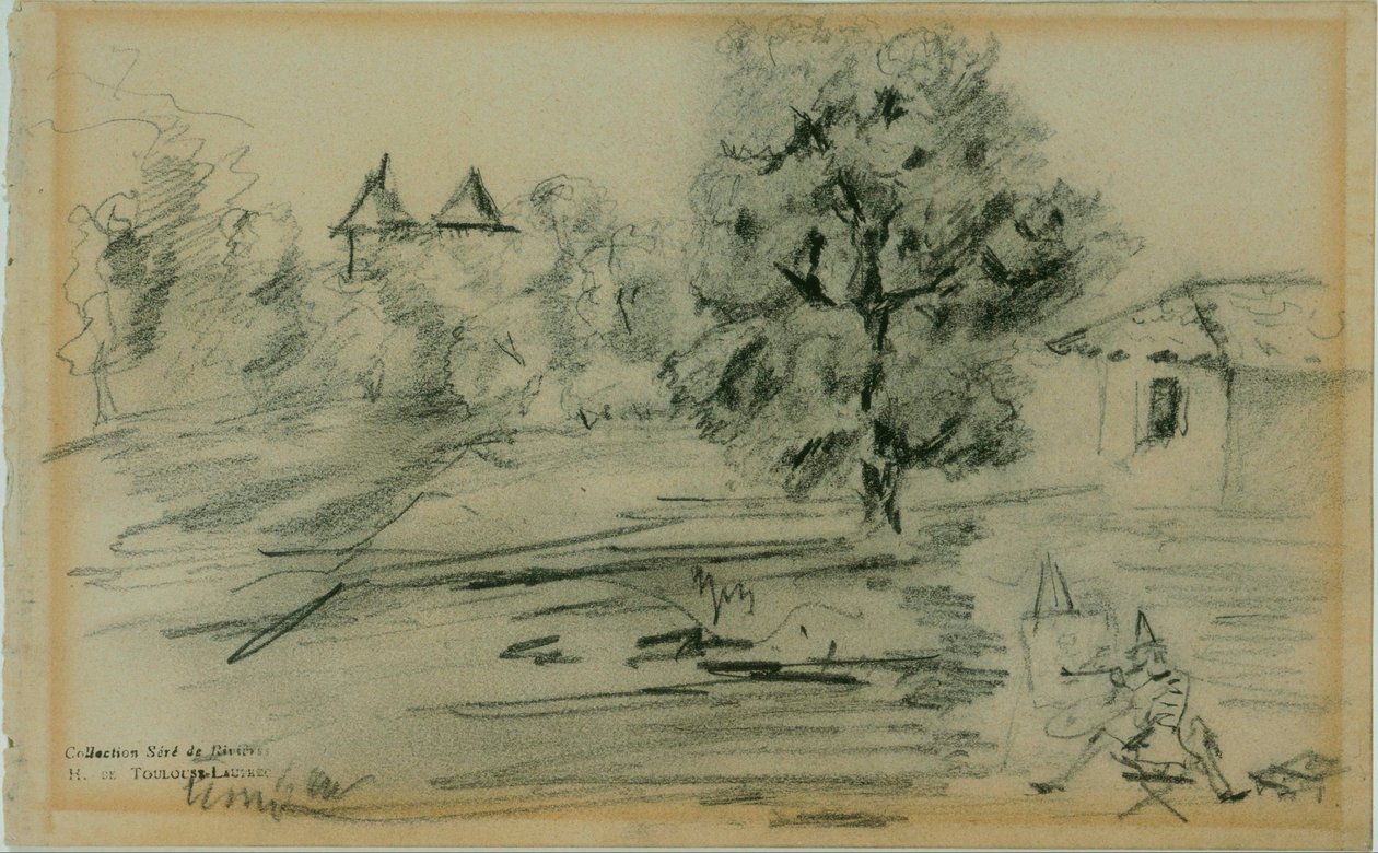 O pintor antes de seu assunto de Henri de Toulouse Lautrec