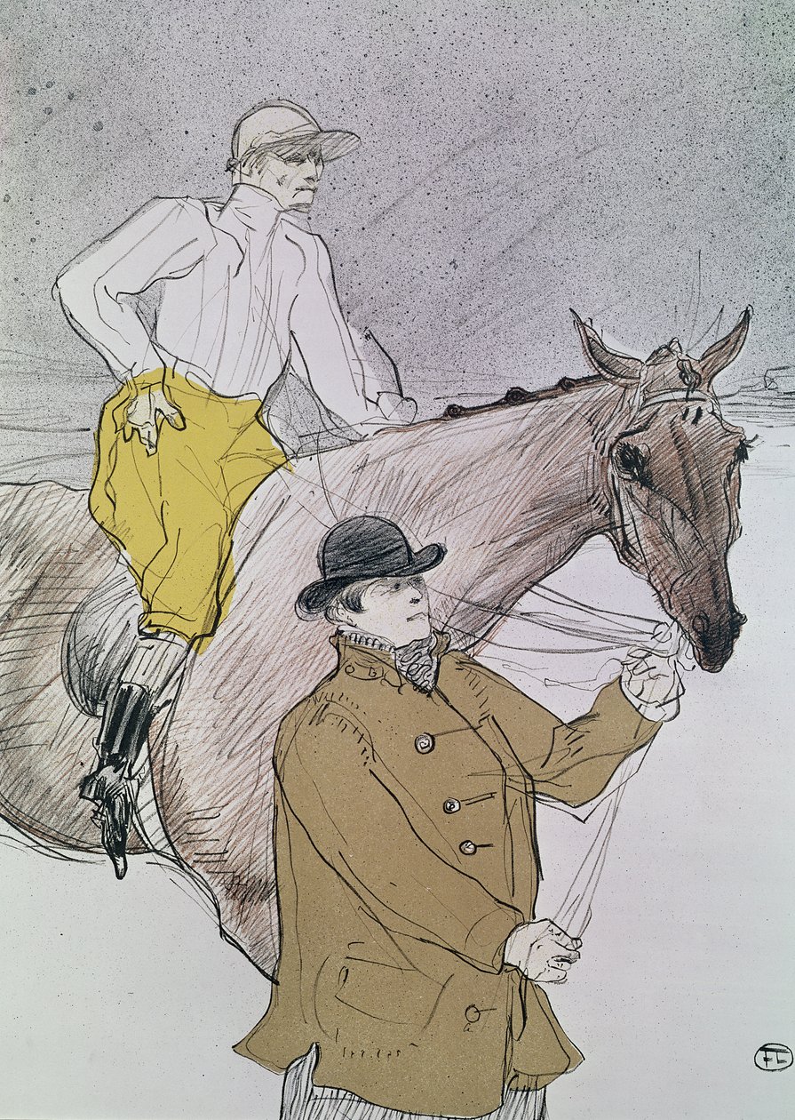 O jockey levou ao início de Henri de Toulouse Lautrec