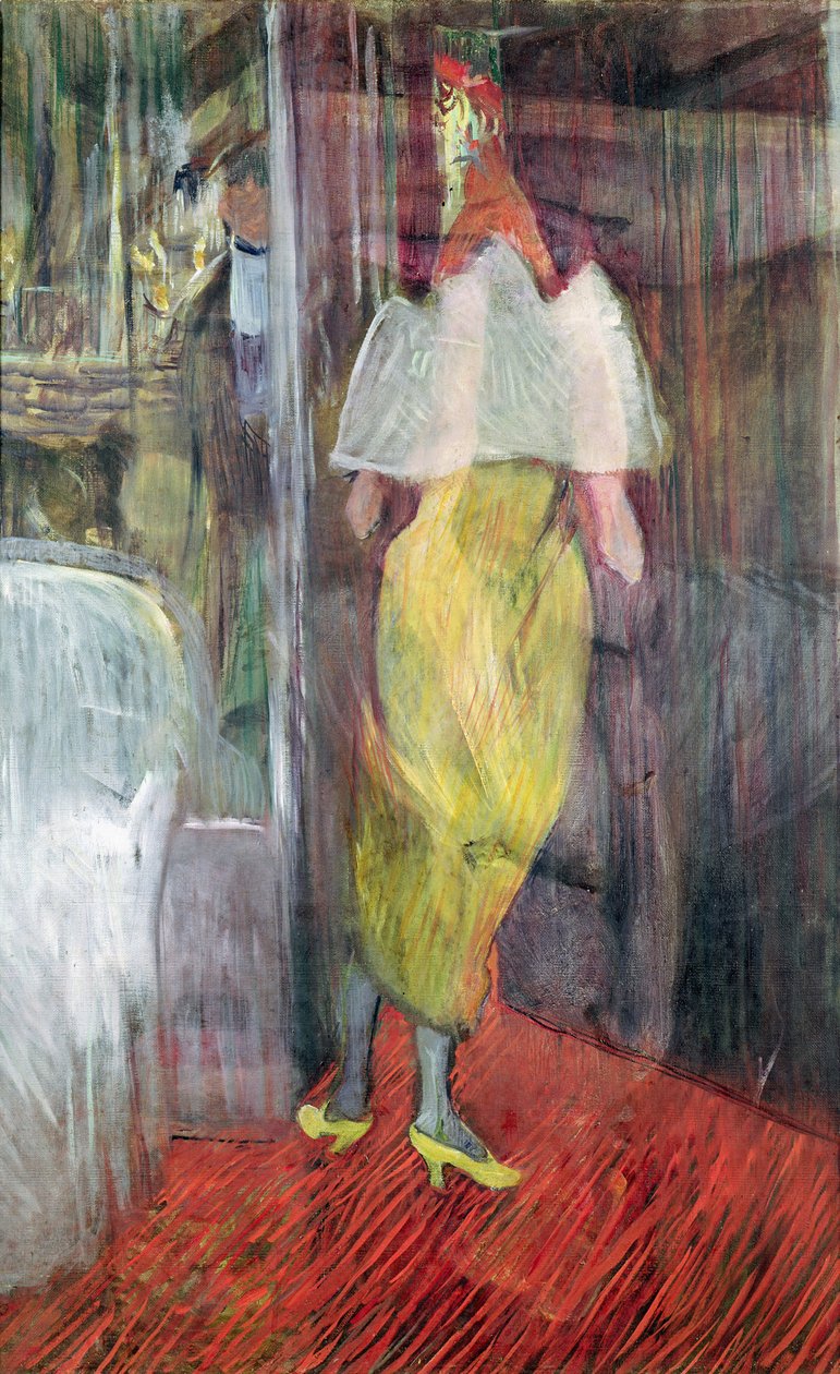 Mulher, entrar, caixa, teatro, 1894 de Henri de Toulouse Lautrec