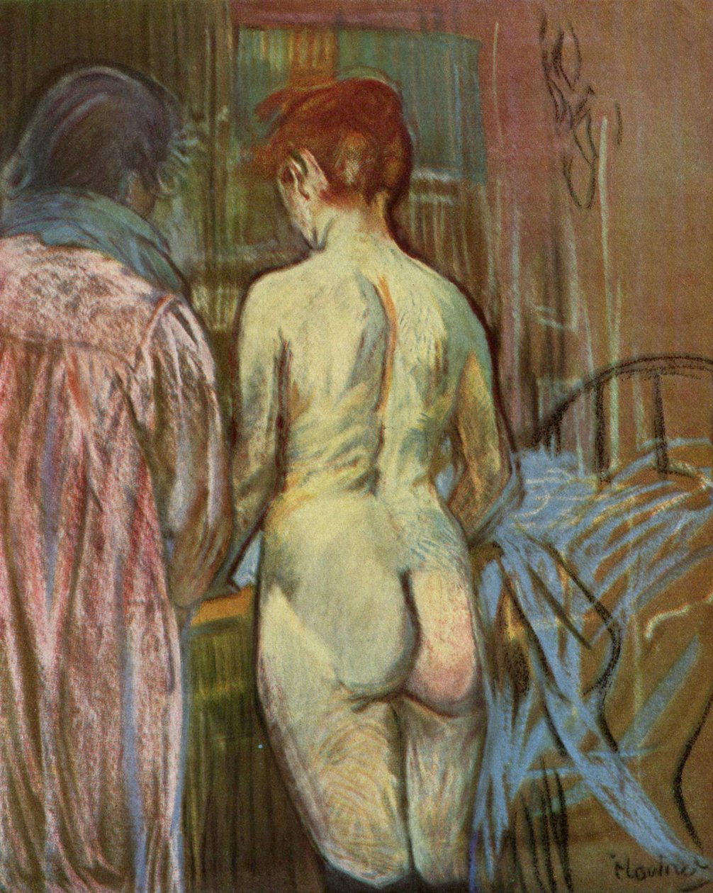 Duas meninas de Henri de Toulouse Lautrec