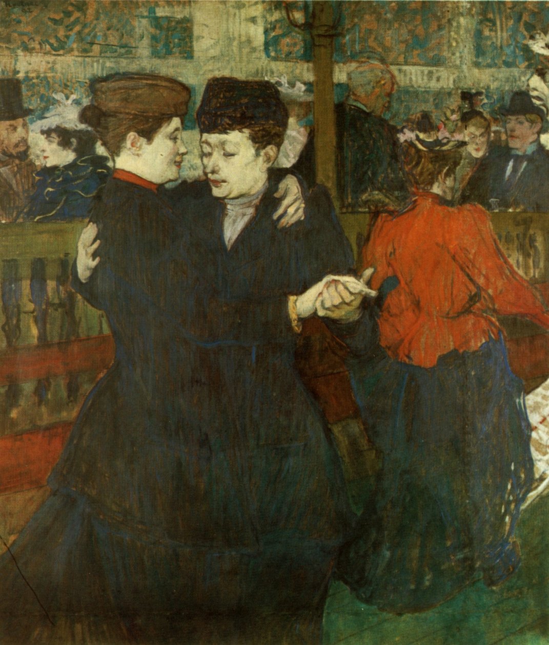 Duas mulheres dançando de Henri de Toulouse Lautrec