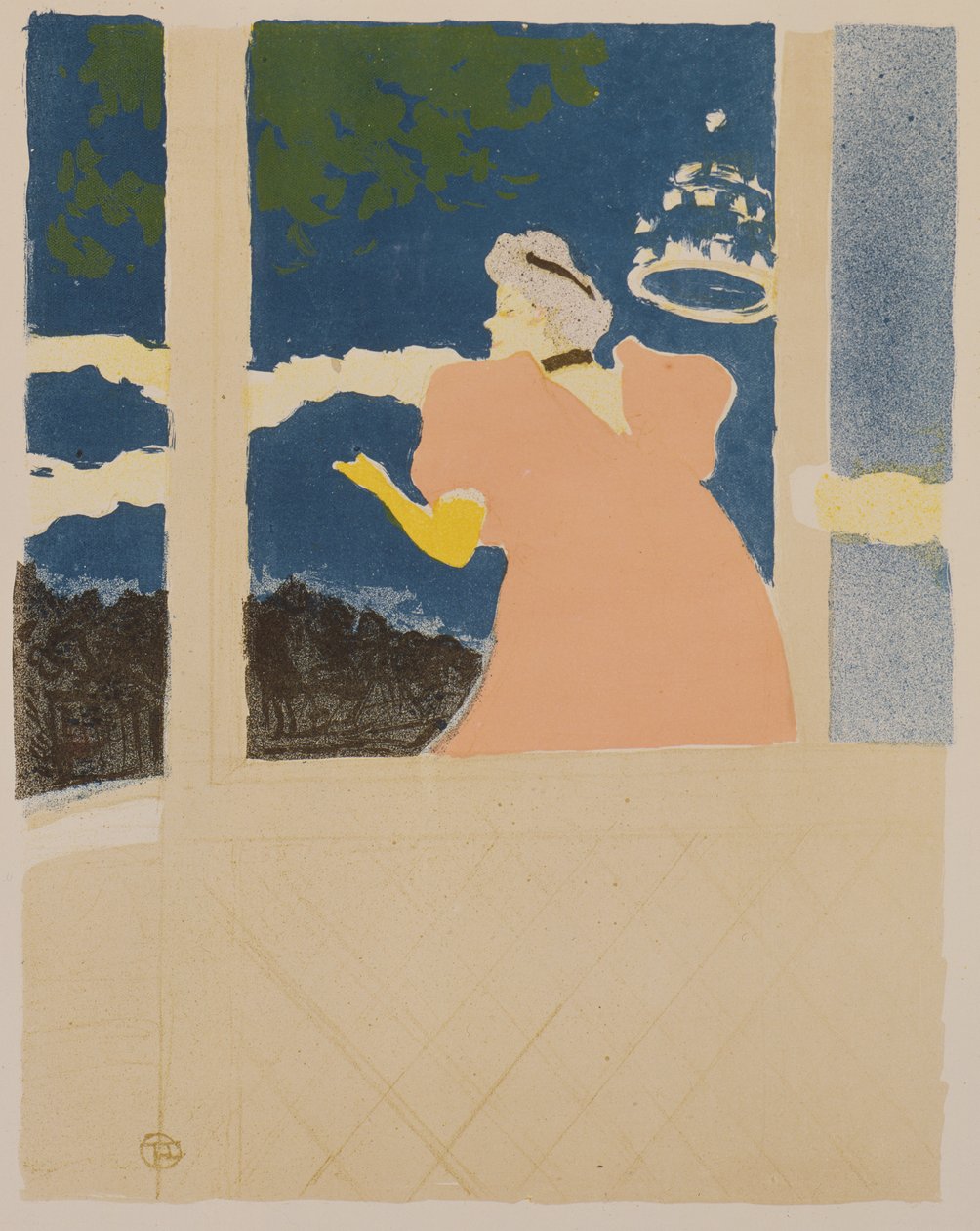 No Ambassador Theatre, c. 1894 (litografia) de Henri de Toulouse Lautrec
