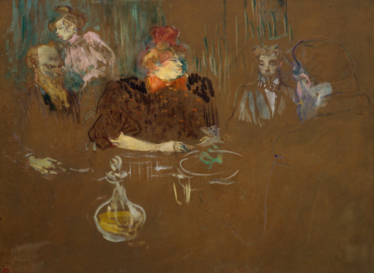 Na mesa de Monsieur e Madame Natanson, 1898 de Henri de Toulouse Lautrec