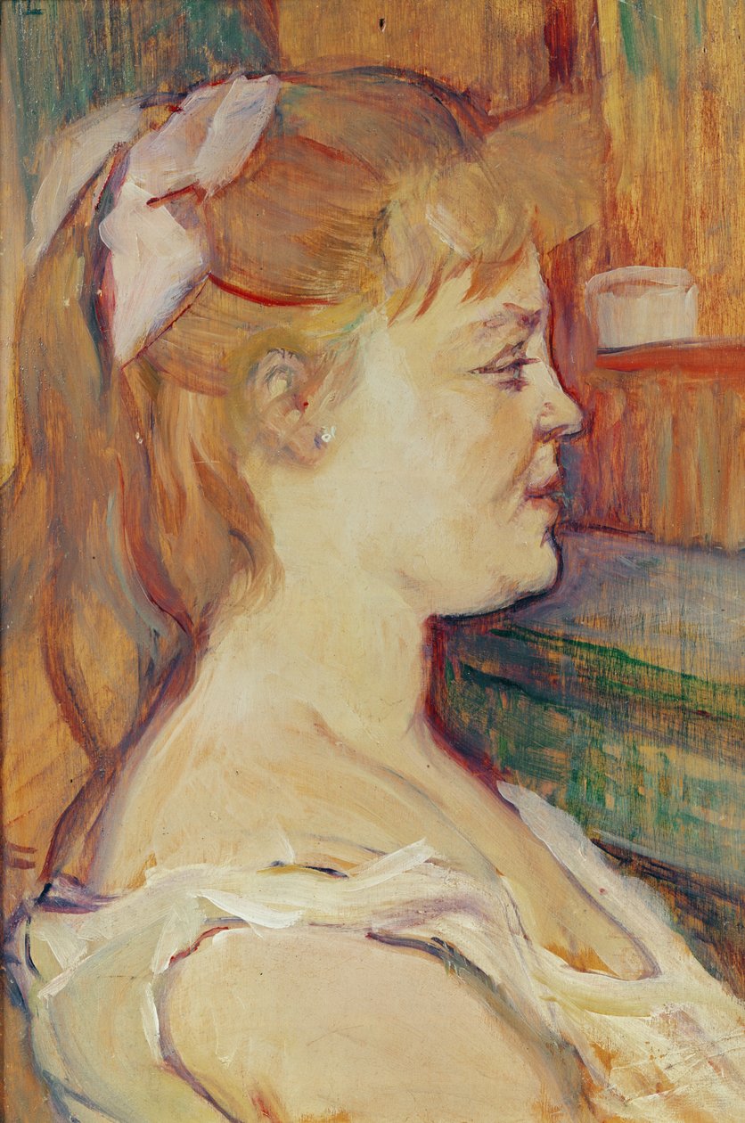 Dona de casa, 1894 (óleo sobre madeira) de Henri de Toulouse Lautrec