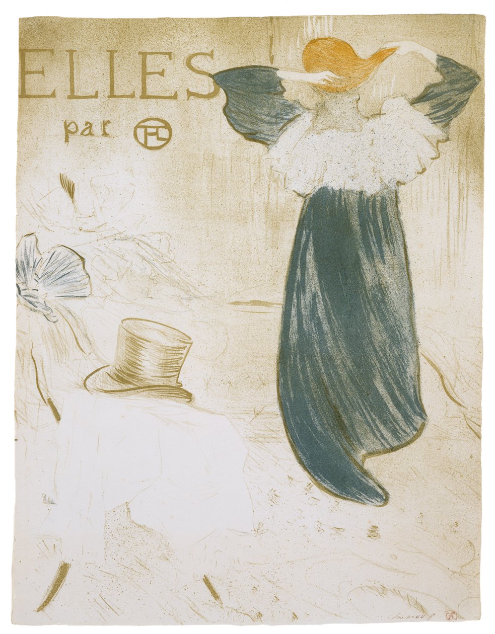 Frontispício de Elles, 1896 de Henri de Toulouse Lautrec