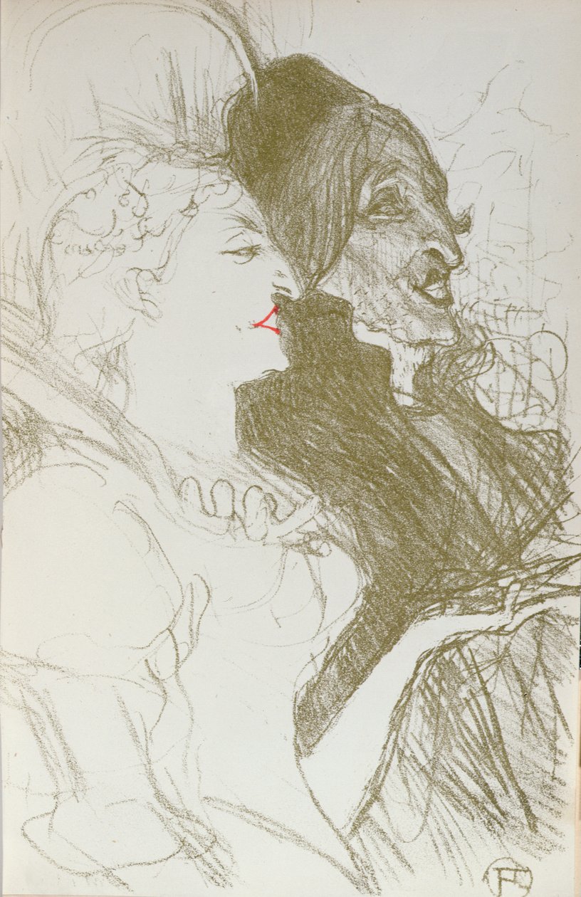 Ilustração de &39;La Revue Blanche&39;, março de 1894 de Henri de Toulouse Lautrec