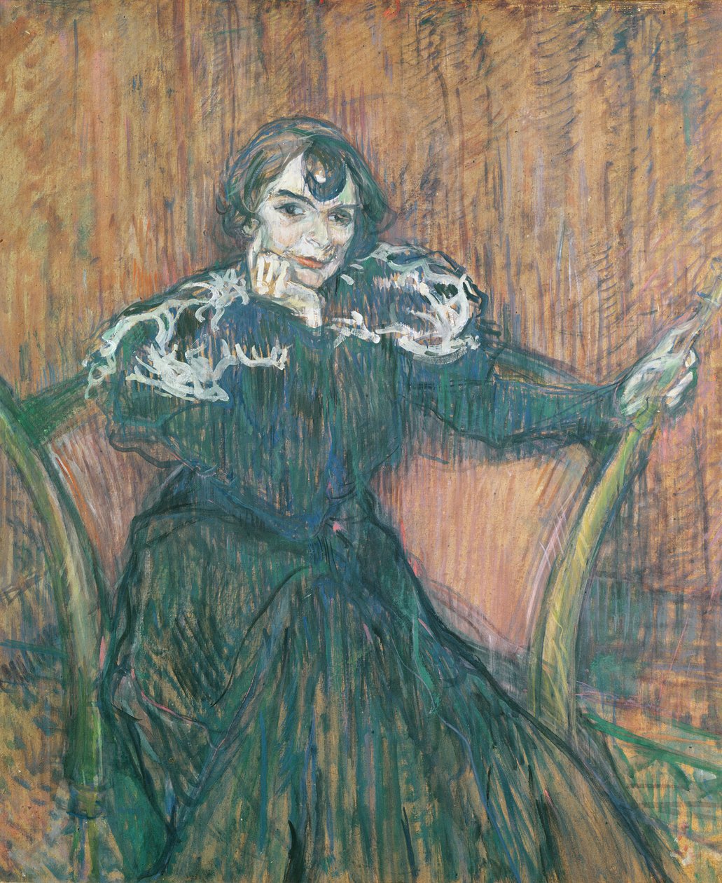Madame Berthe Bady, 1897 (óleo no cartão) de Henri de Toulouse Lautrec