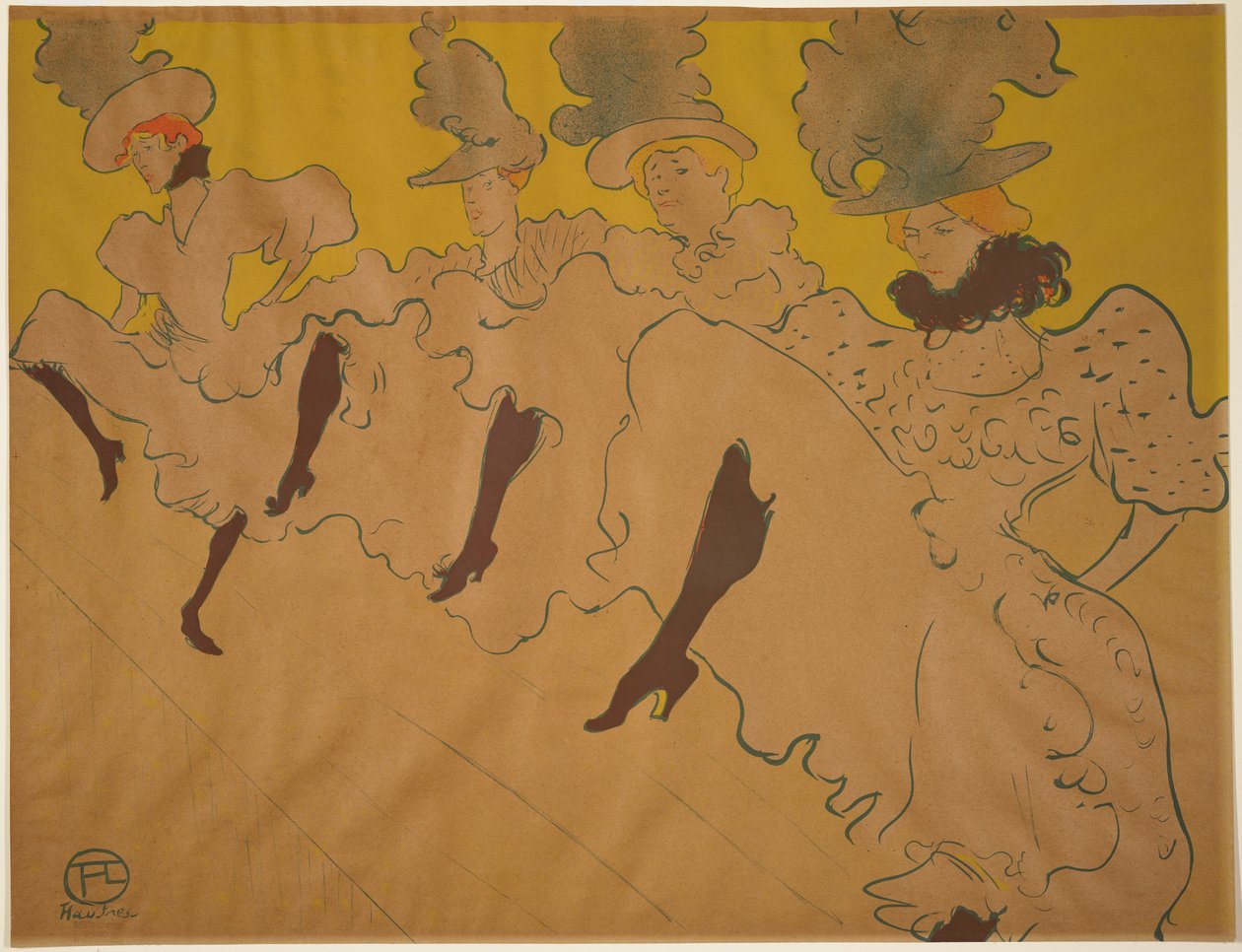 Mademoiselle Eglantines Troupe, 1896 de Henri de Toulouse Lautrec