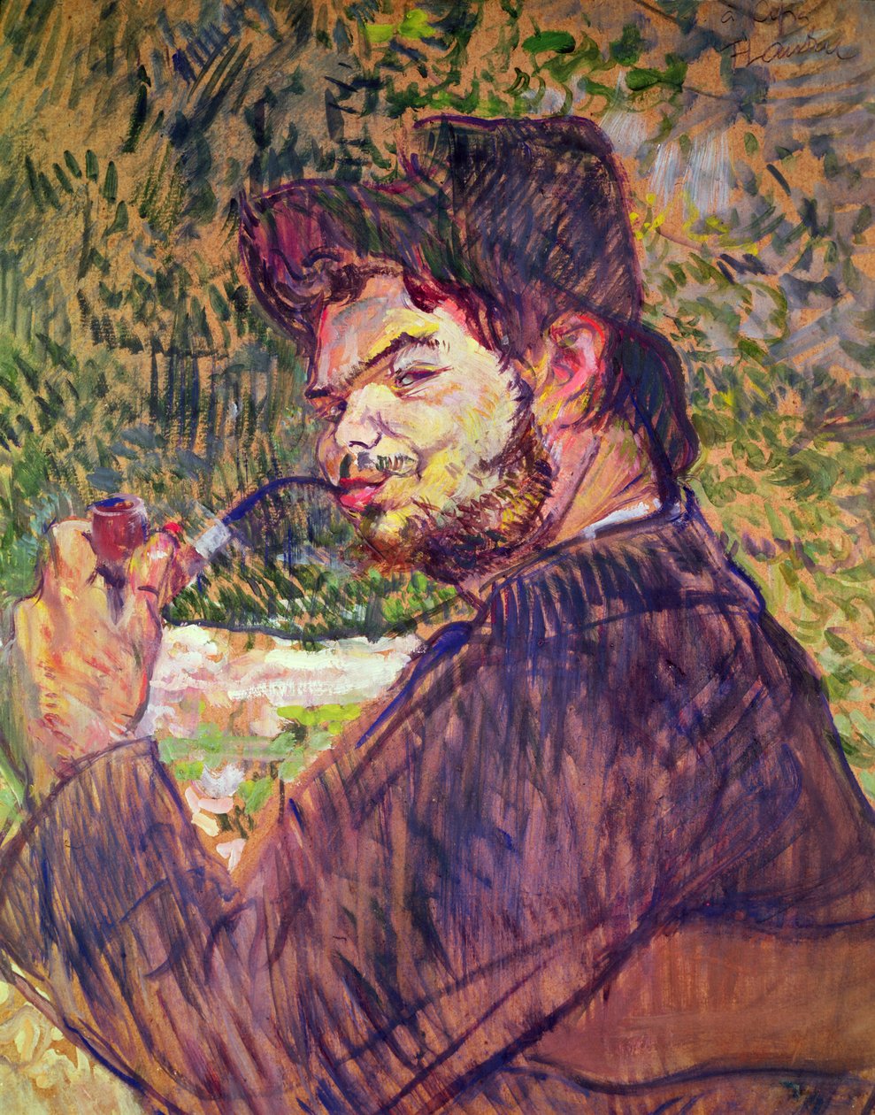 Retrato de Cipa Godebski, 1896 (óleo sobre papelão) de Henri de Toulouse Lautrec