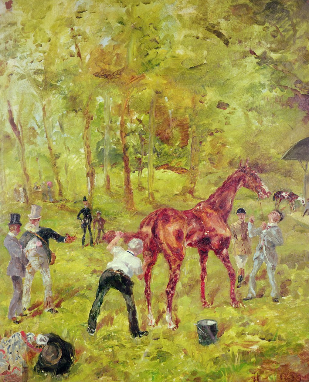 Souvenir d&39;Auteuil, 1881 (óleo sobre papelão) de Henri de Toulouse Lautrec