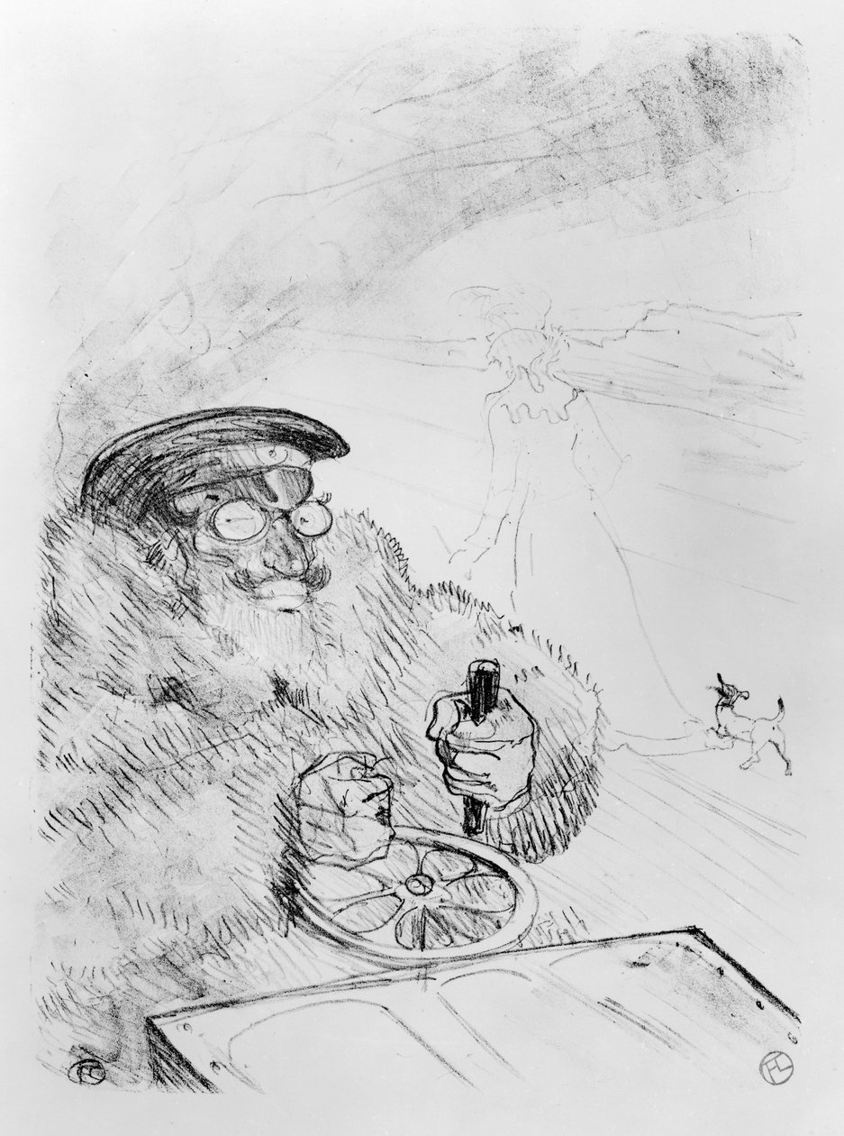 O motorista, 1896 de Henri de Toulouse Lautrec