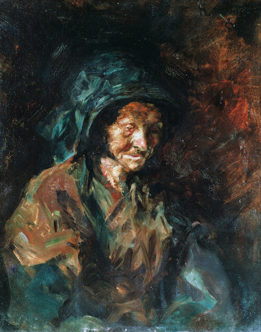 A velha mulher conhecida como "lagostim" da região de Le Bosc, 1882 de Henri de Toulouse Lautrec