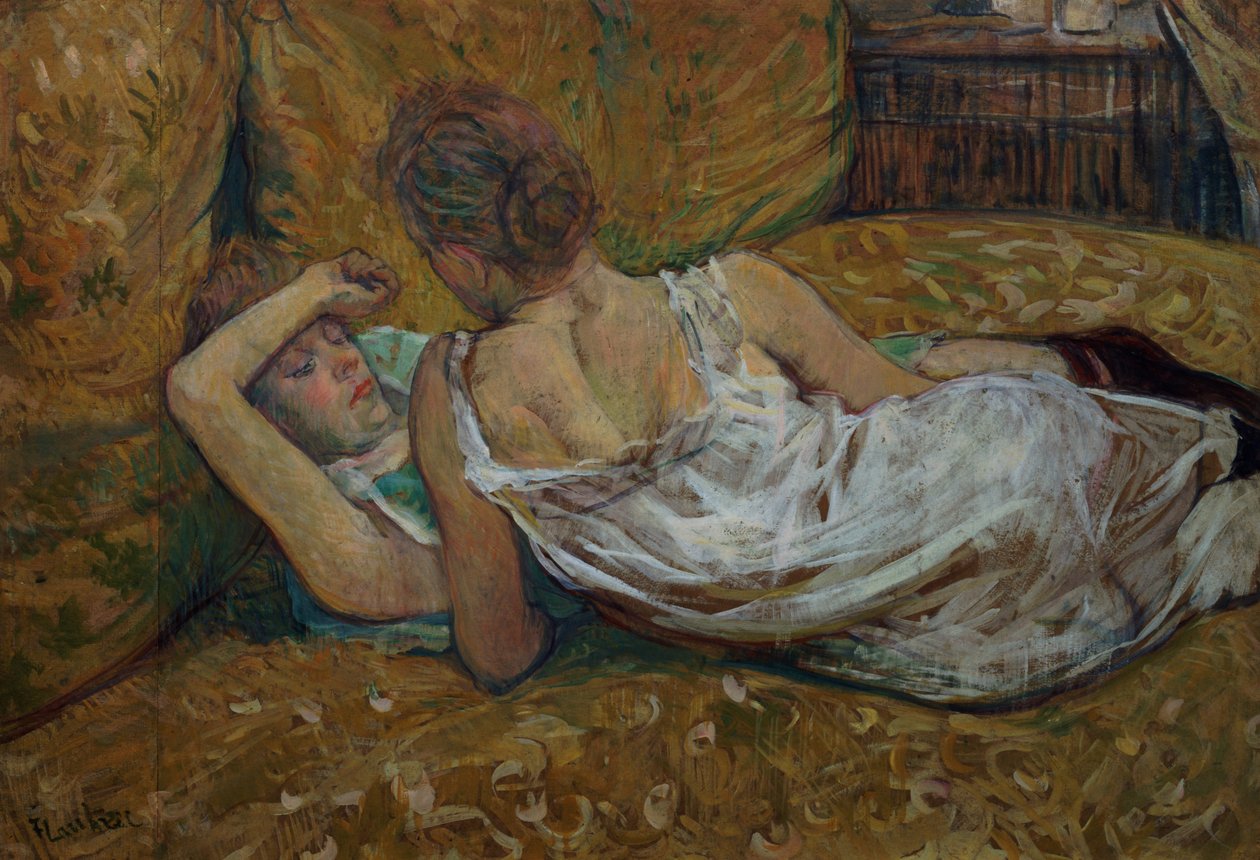 Dois amigos (pastel) de Henri de Toulouse Lautrec