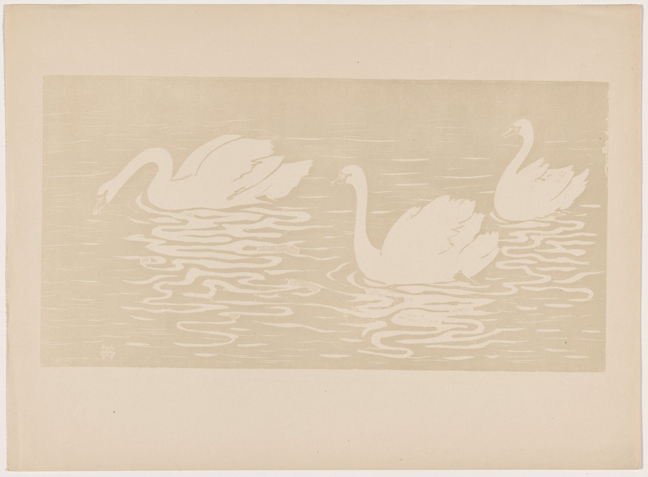 Os cisnes de Henri-Charles Guérard