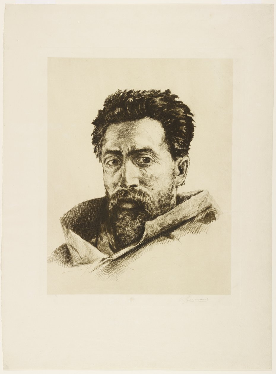 A Striker, c.1888 (gravura e roleta) de Henri Charles Guérard
