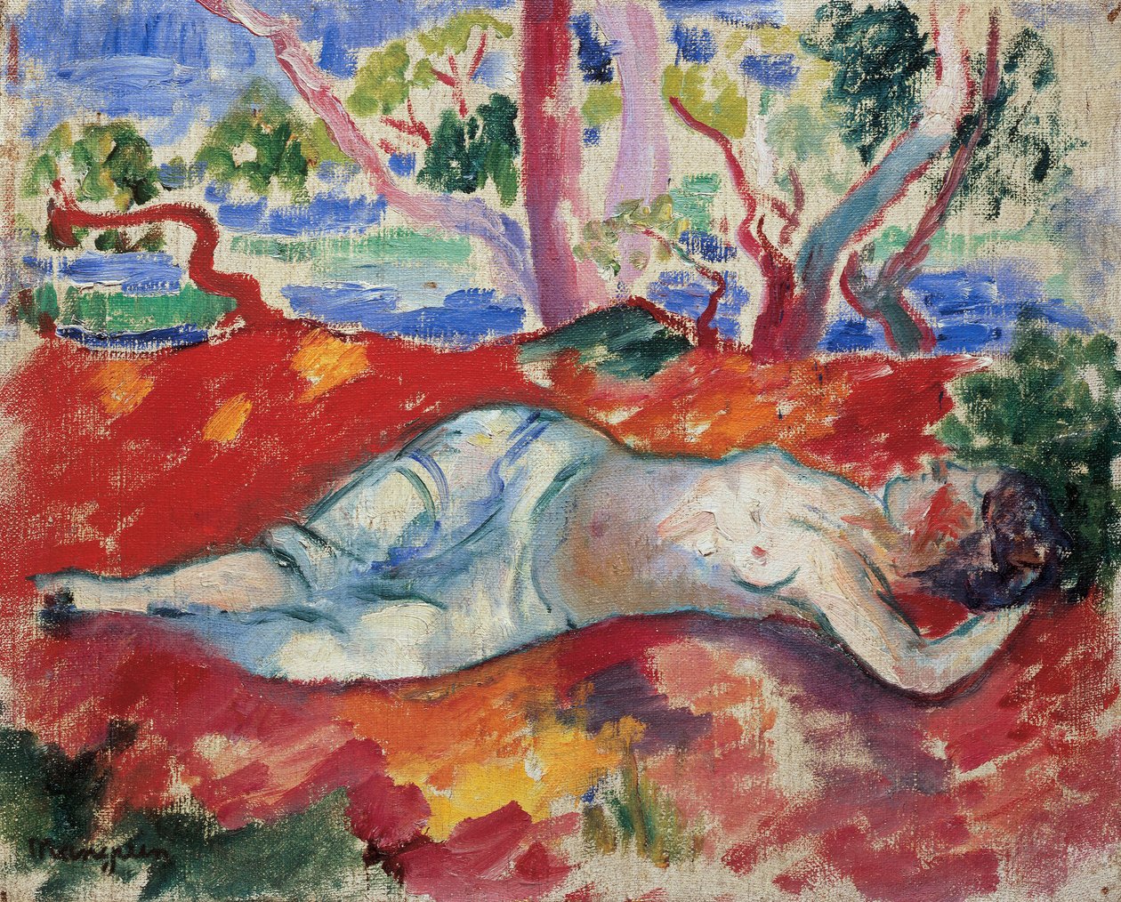 Uma mulher que dorme de Henri Charles Manguin