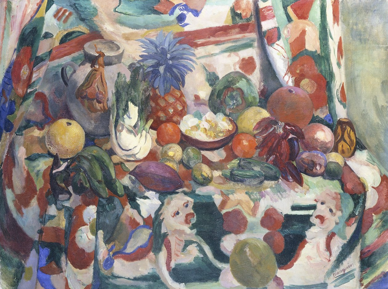 Natureza Morte Exotique (Les Pamplemousses) de Henri Charles Manguin