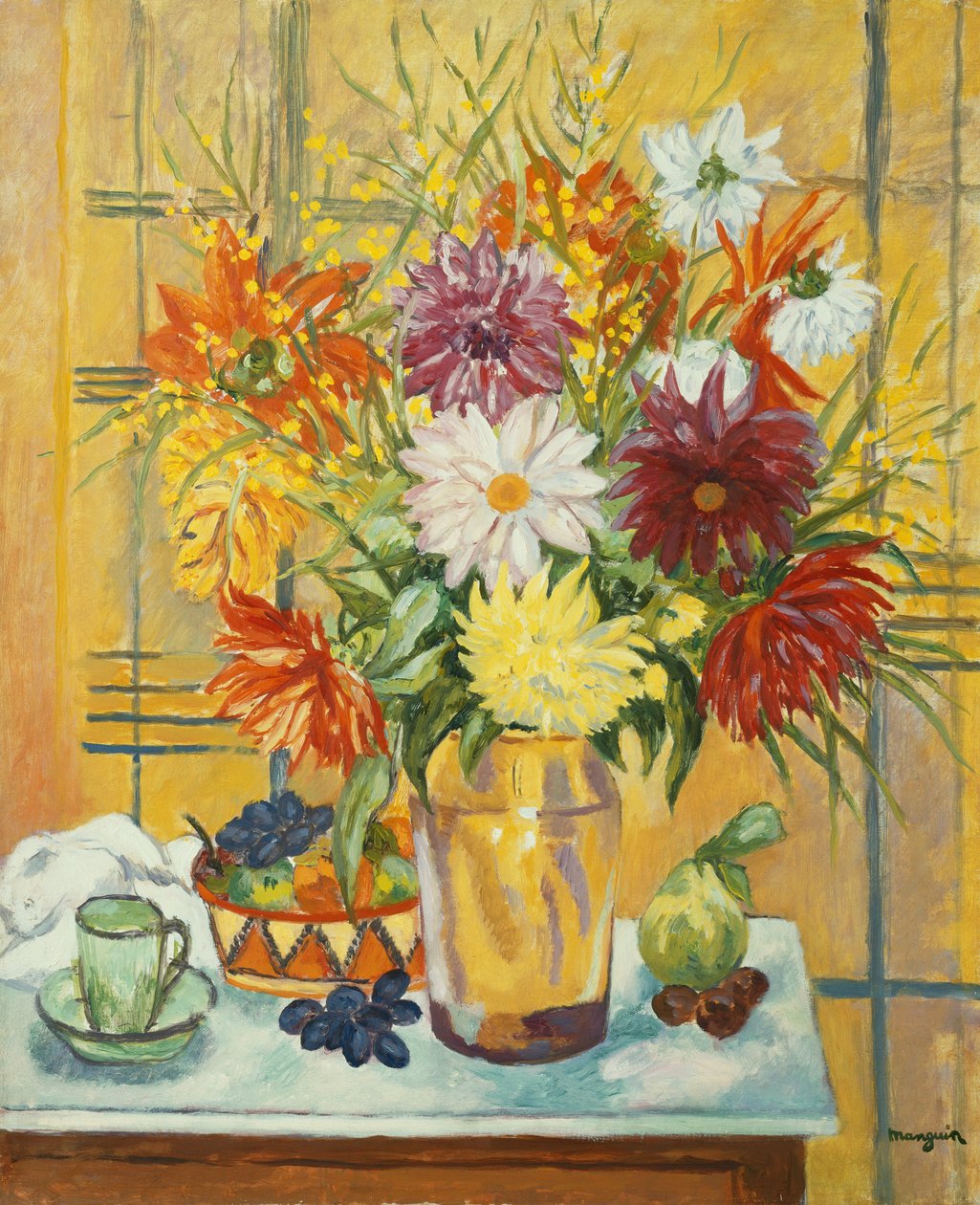 Flores num vaso; Fleurs dans un Vase de Henri Charles Manguin