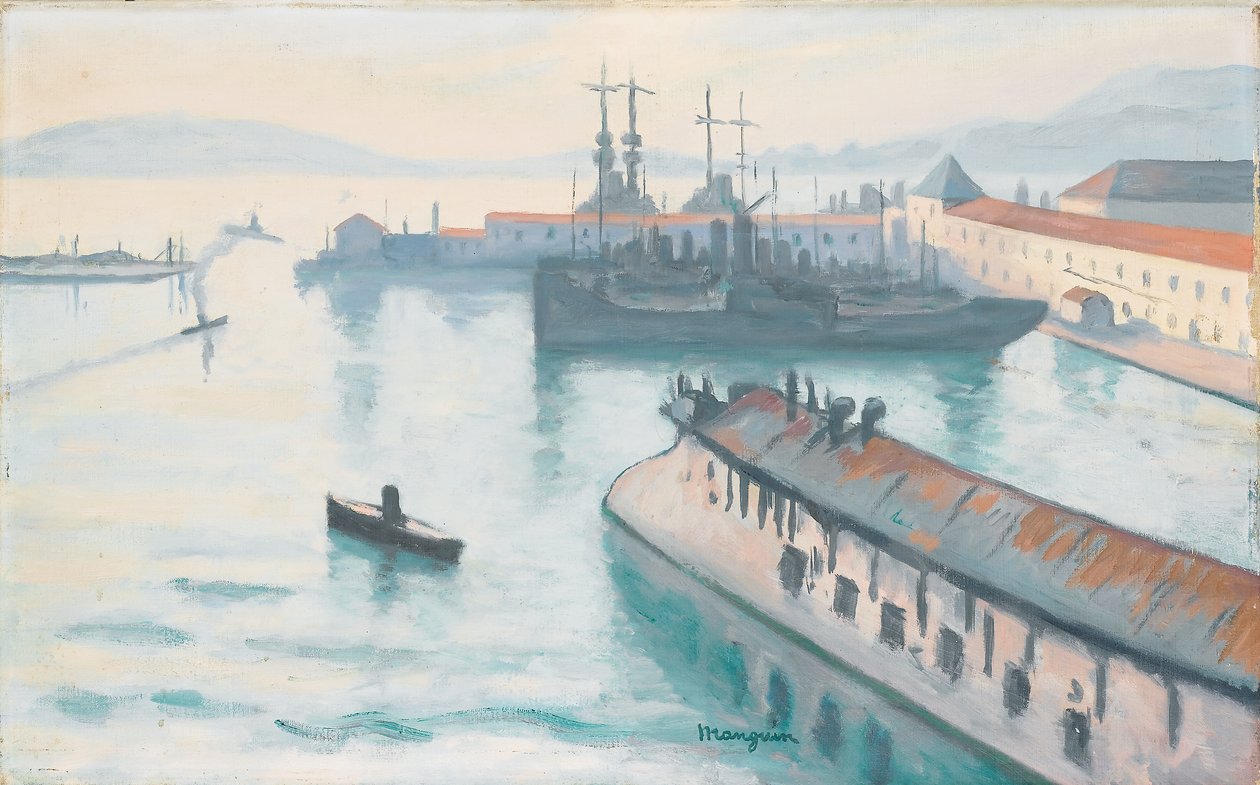 O barco de expedição de Henri Charles Manguin