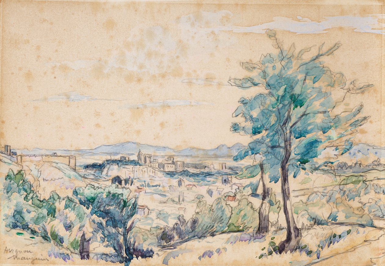 O Palácio dos Papas - Avignon de Henri Charles Manguin