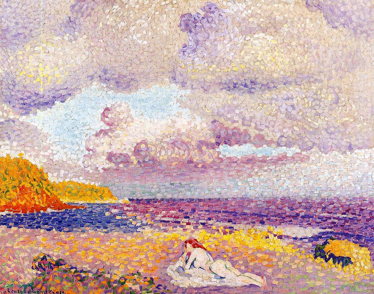 Uma tempestade que chega, 1907-08 de Henri Edmond Cross