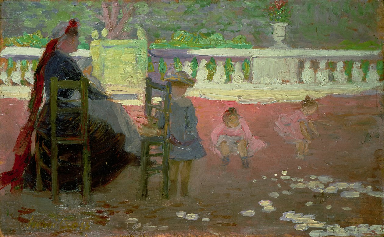 Nos jardins do Luxemburgo de Henri Edmond Cross
