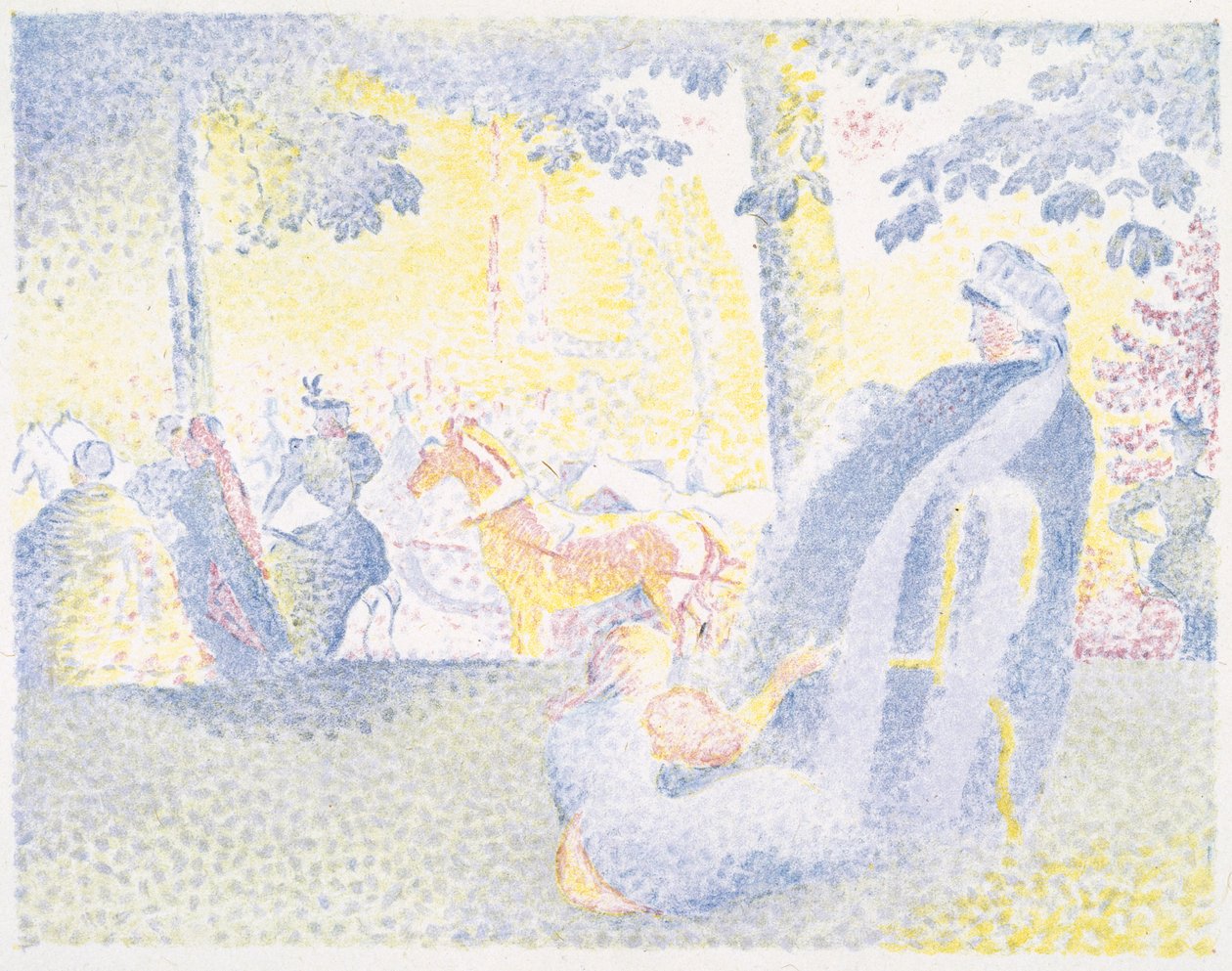 Nos Champs Elysees, 1898 de Henri Edmond Cross