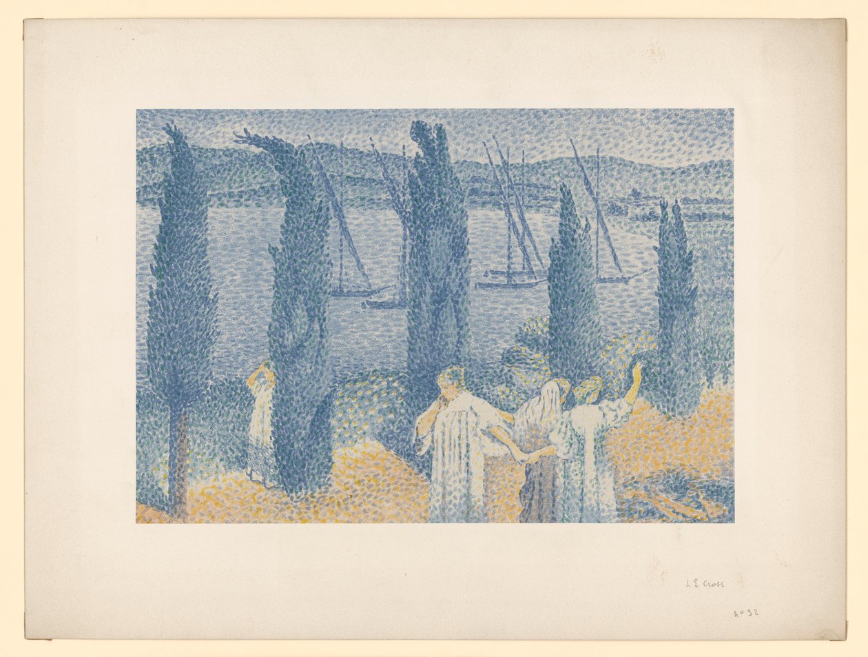 Mulheres a passear (de: A. Vollard: Les Peintre-Graveurs, Paris 1896/97) de Henri-Edmond Cross