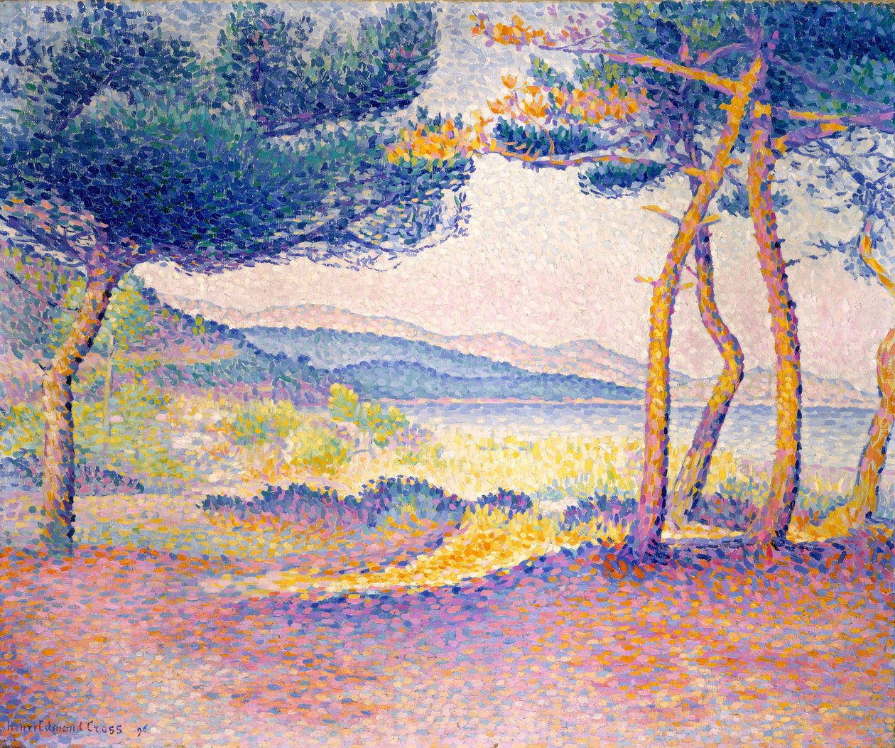 Pinheiros ao longo da costa de Henri Edmond Cross