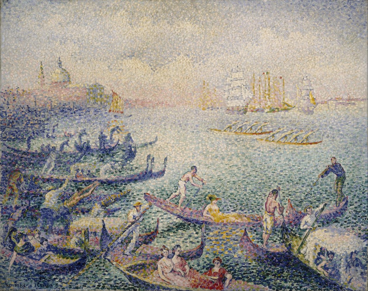 Regata em Veneza de Henri-Edmond Cross