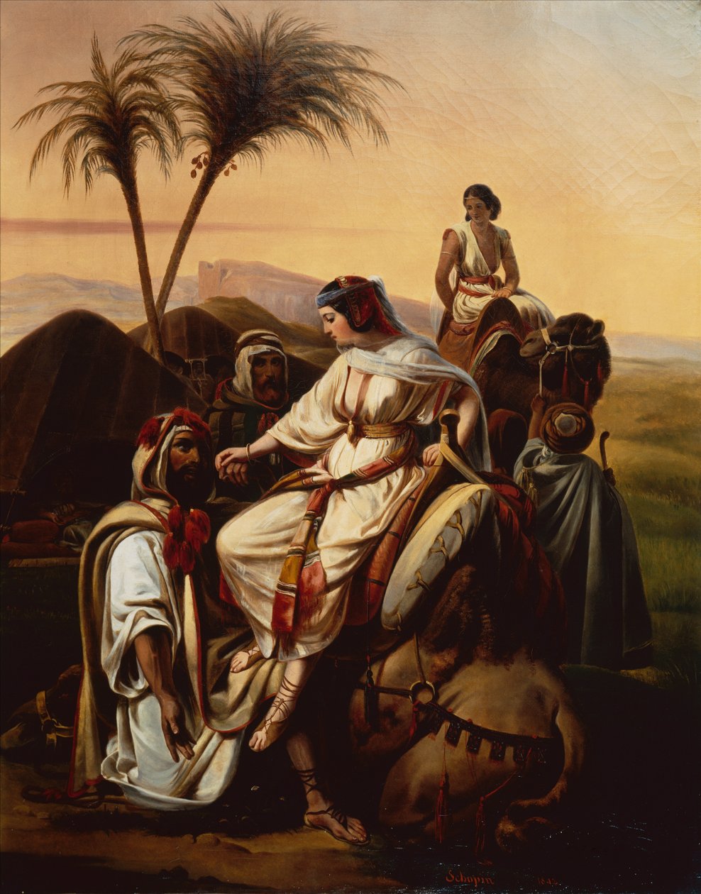 Boaz dá as boas-vindas a Ruth de Henri Frederic Schopin