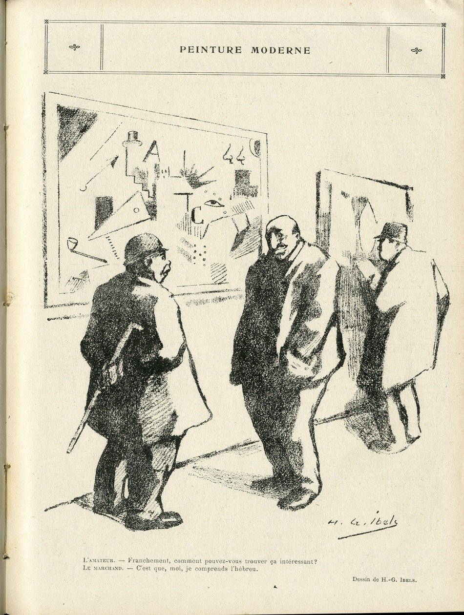 Ilustração de H. G. Ibels (1867-1936) em Le Rire, 02/04/22 - Pintura moderna - Arte, Antisemitismo, Avant-garde - Judeu de Henri Gabriel Ibels