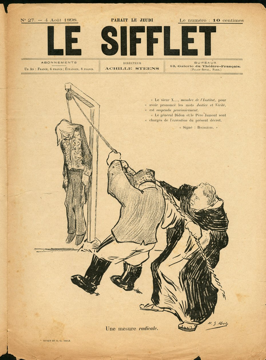Le Whistle, número 27, Satirique en N & B de Henri Gabriel Ibels