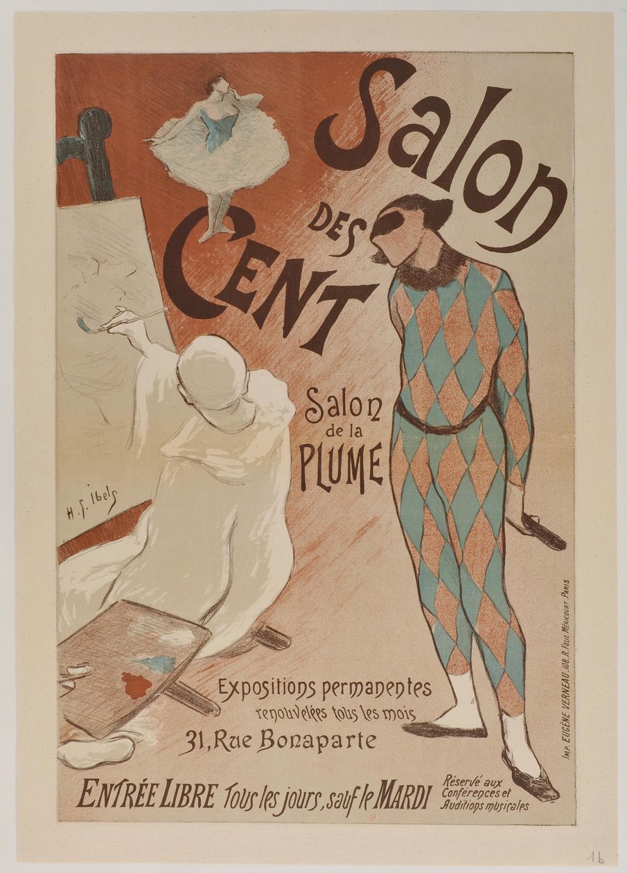 Salon des Cent - fevereiro de 1894 de Henri-Gabriel Ibels