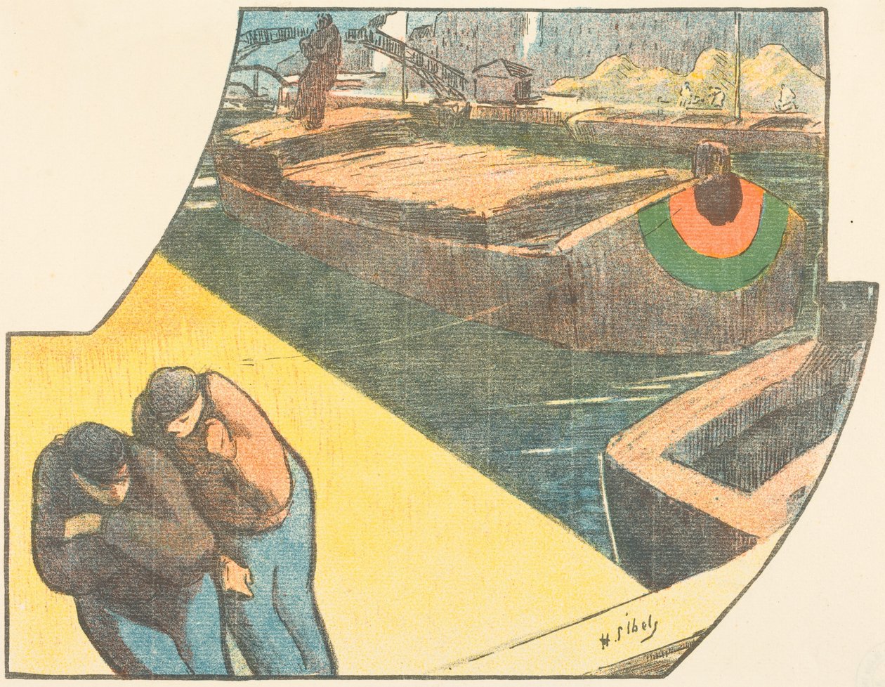 Theaterprogramm für "Boubouroche" und "Valet de coeur (Pikbube)" de Henri-Gabriel Ibels