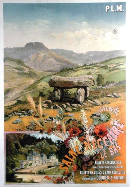 Cartaz publicitário Saint Nectaire le bas, Auvergne (cor litho) de Henri Garnier Tanconville