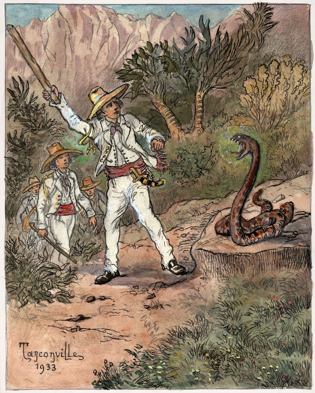 Ataque de cobra de Henri Garnier Tanconville