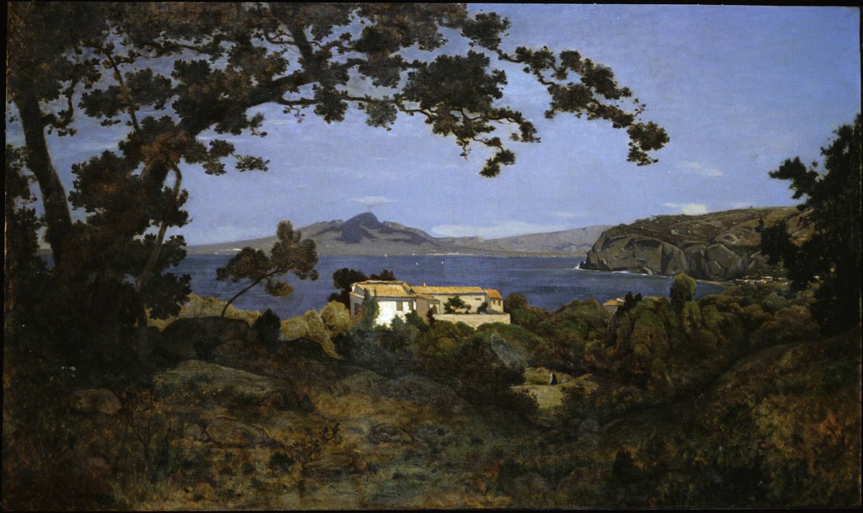 Baía de Nápoles de Henri-Joseph Harpignies