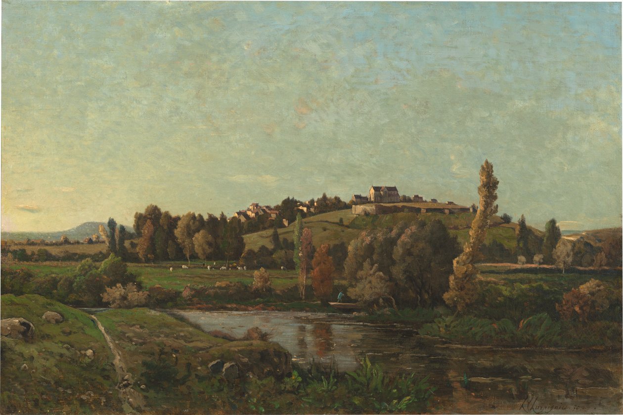 Paisagem em Auvergne de Henri-Joseph Harpignies